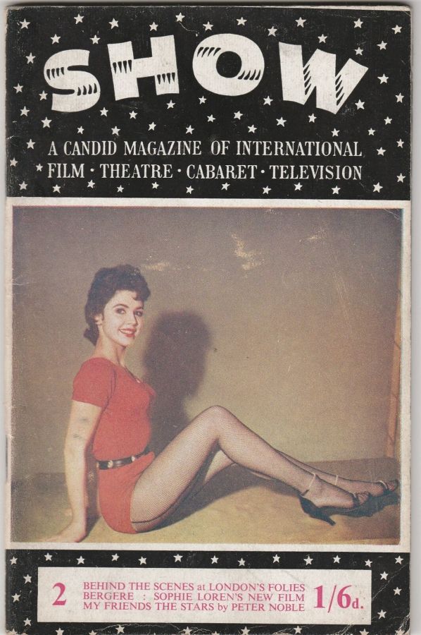 SHOW (UK) magazine side cover Issue 2  1955
